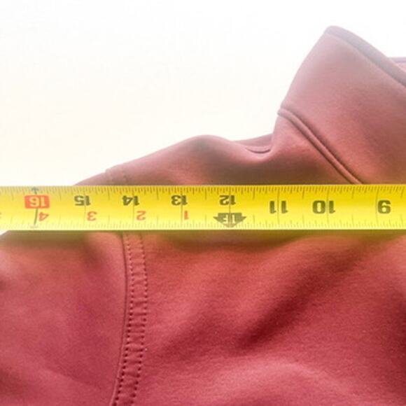 Maroon Ariat Embroidered 1/4 Zip Pullover Women's Cold Series Jacket Medium - Picture 8 of 10